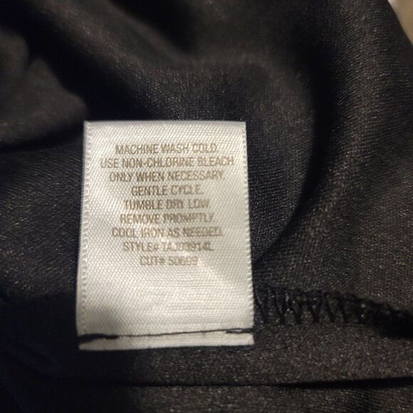 Womens Dressbarn Dress Sheer Flapper Panel Sleeveless Shift Gray Streak 16 - Picture 5 of 5